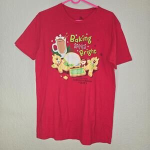 Disney Epcot Festival of Holidays 2020 Chip Dale Baking Spirits Bright Shirt M
